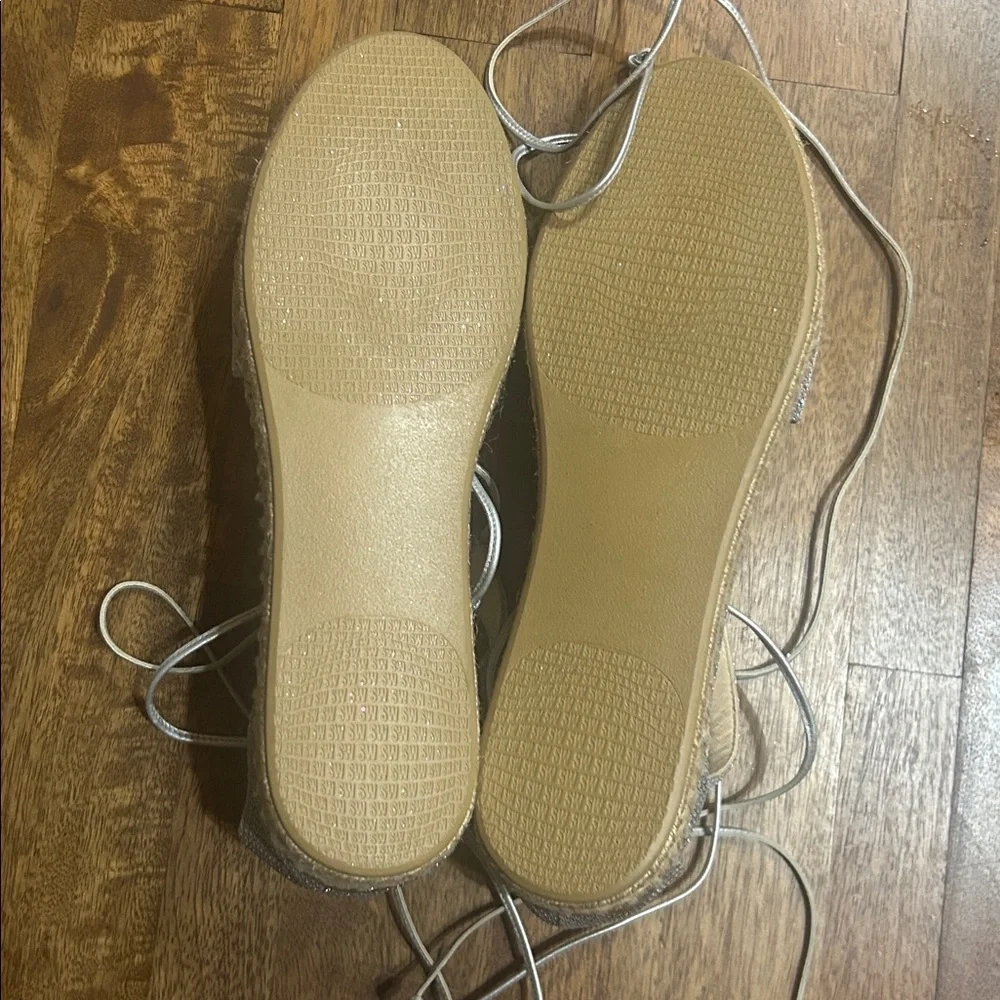 Stuart Weitzman Walk My Way Espadrille Lace Up Gladiator Sandals size 10